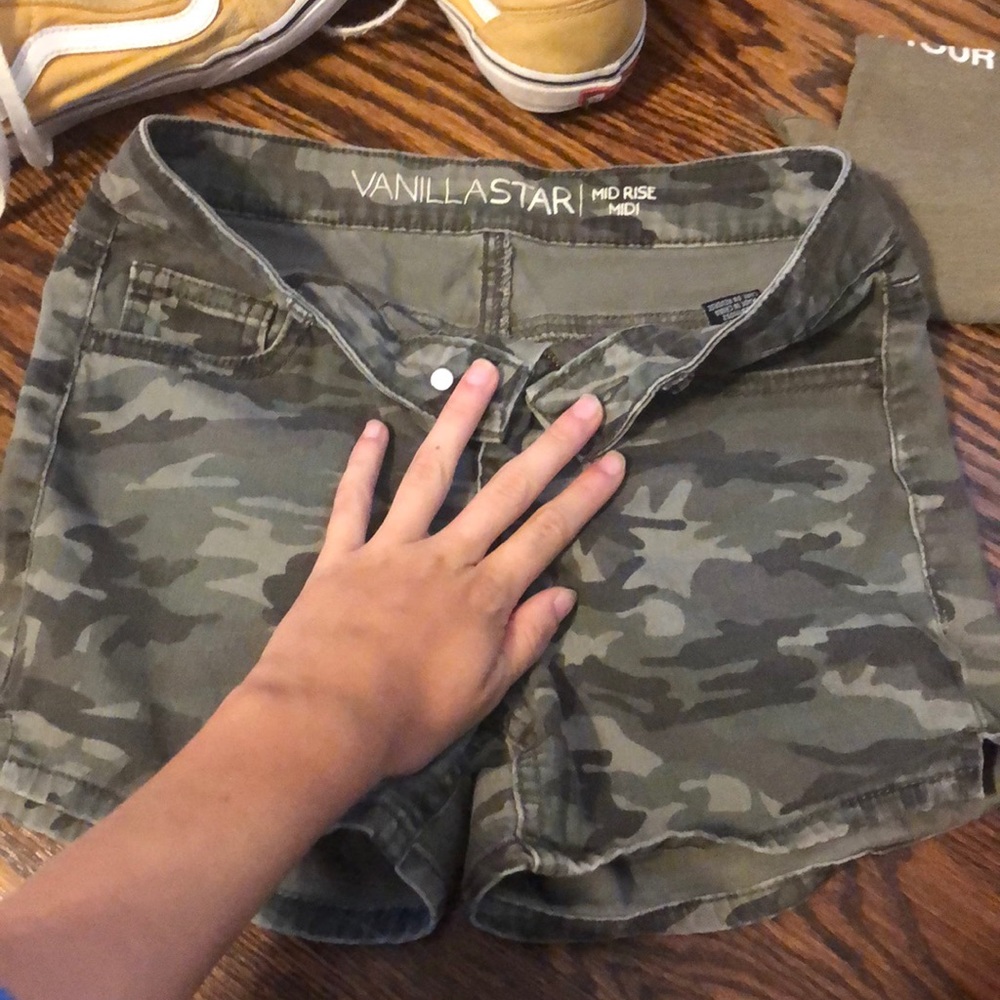 Camo Jean shorts